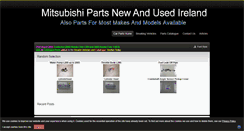 Desktop Screenshot of mitsubishipartsnewandusedireland.ie